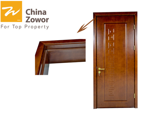 30/60 min Painting Finish Fire Resistant Wooden Door With Perlite Board Infilling