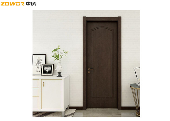 45mm Walnut Veneer Painting Solid Plain Wooden Door