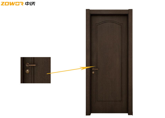 45mm Walnut Veneer Painting Solid Plain Wooden Door
