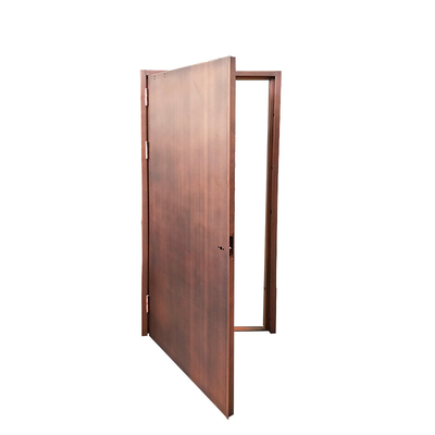 Yellow Color Certified RH Open Gal. Steel Fire Safety Door With Vision Lite