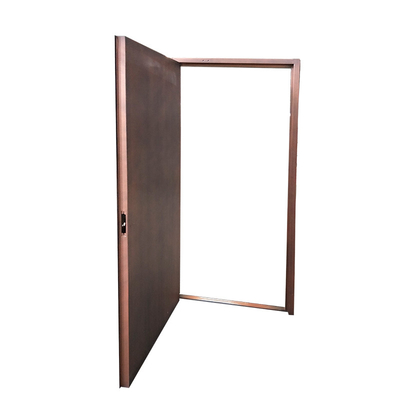 Yellow Color Certified RH Open Gal. Steel Fire Safety Door With Vision Lite