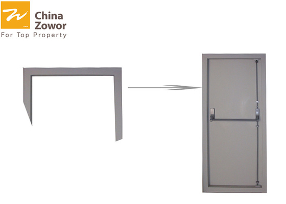 90 minute Fire Rated Steel Insulated Fire Door With Panic Bar/ Powder Coated Finish