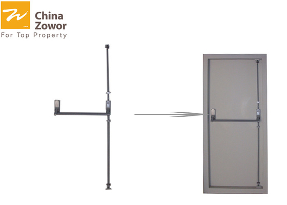 90 minute Fire Rated Steel Insulated Fire Door With Panic Bar/ Powder Coated Finish
