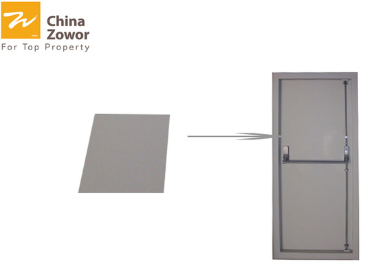 90 minute Fire Rated Steel Insulated Fire Door With Panic Bar/ Powder Coated Finish