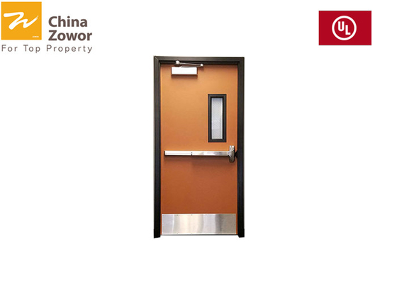 Stainless Steel Hospital Insulated Fire Door 45 Minutes UL / BS Standard