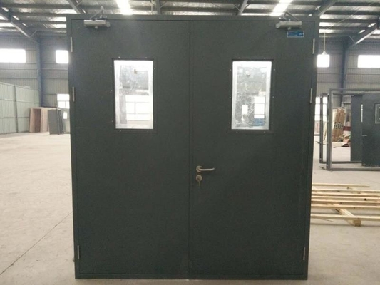 Commercial 60 Minutes Metal Steel Emergency Exit Doors Single Swing